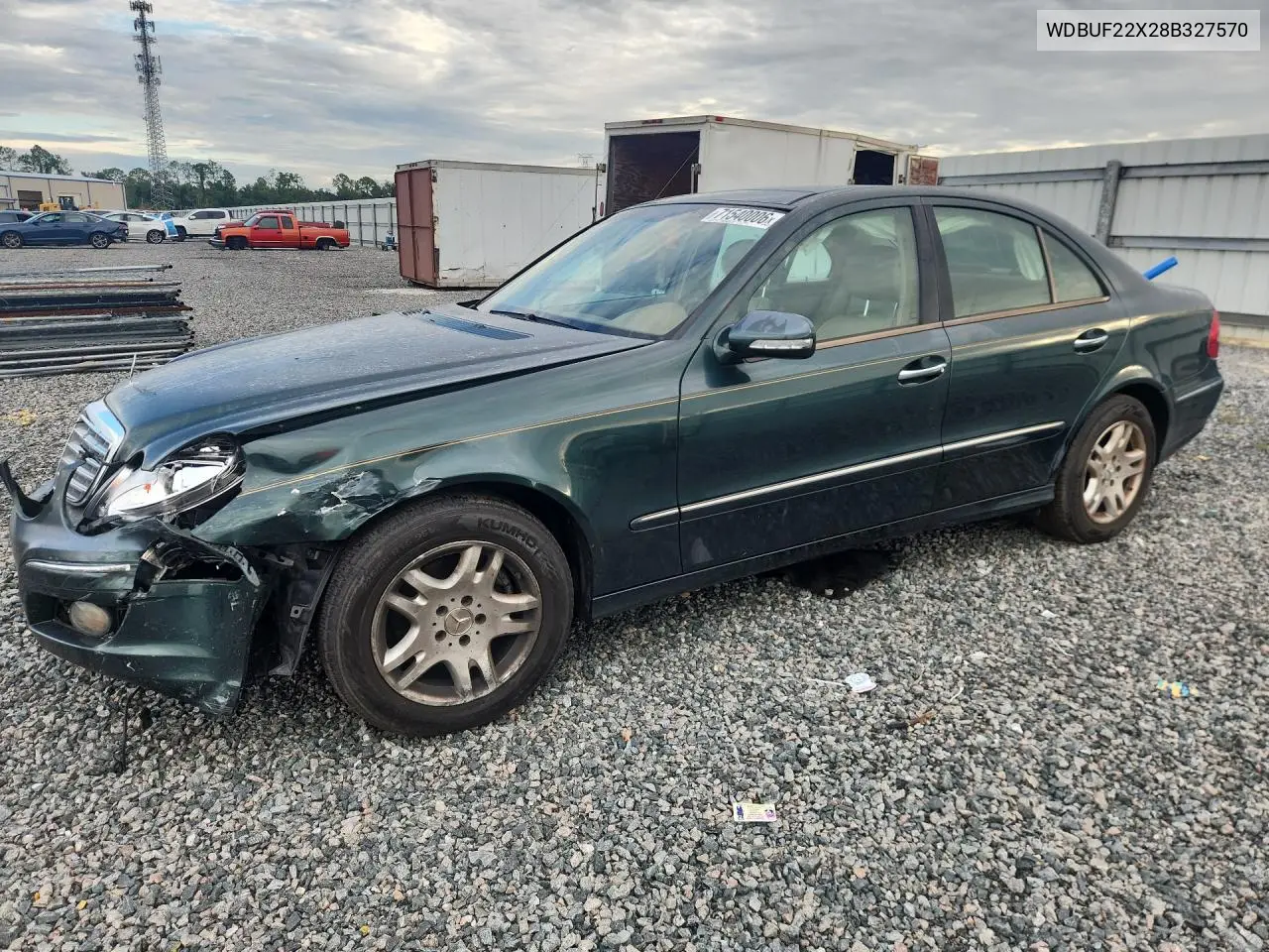 MERCEDES E-KLASSE 2008, VIN WDBUF22X28B327570