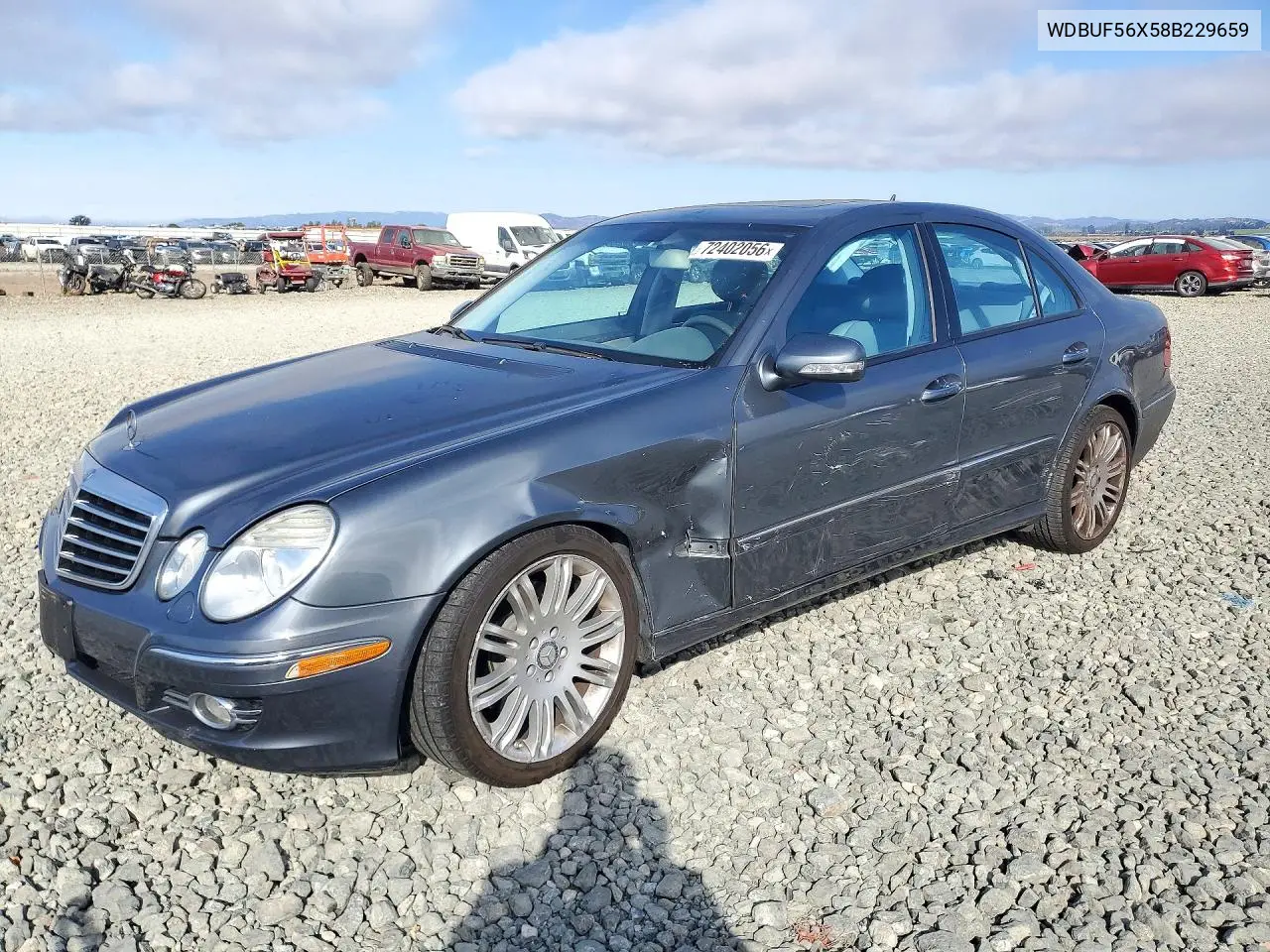 MERCEDES E-KLASSE 2008, VIN WDBUF56X58B229659