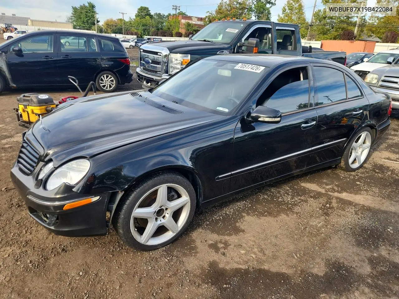 MERCEDES E-KLASSE 2009, VIN WDBUF87X19B422084