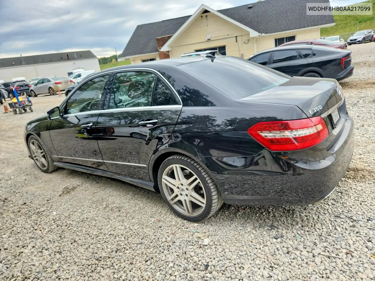 2010 MERCEDES E-KLASSE VIN WDDHF8HB0AA217099 — фото 2