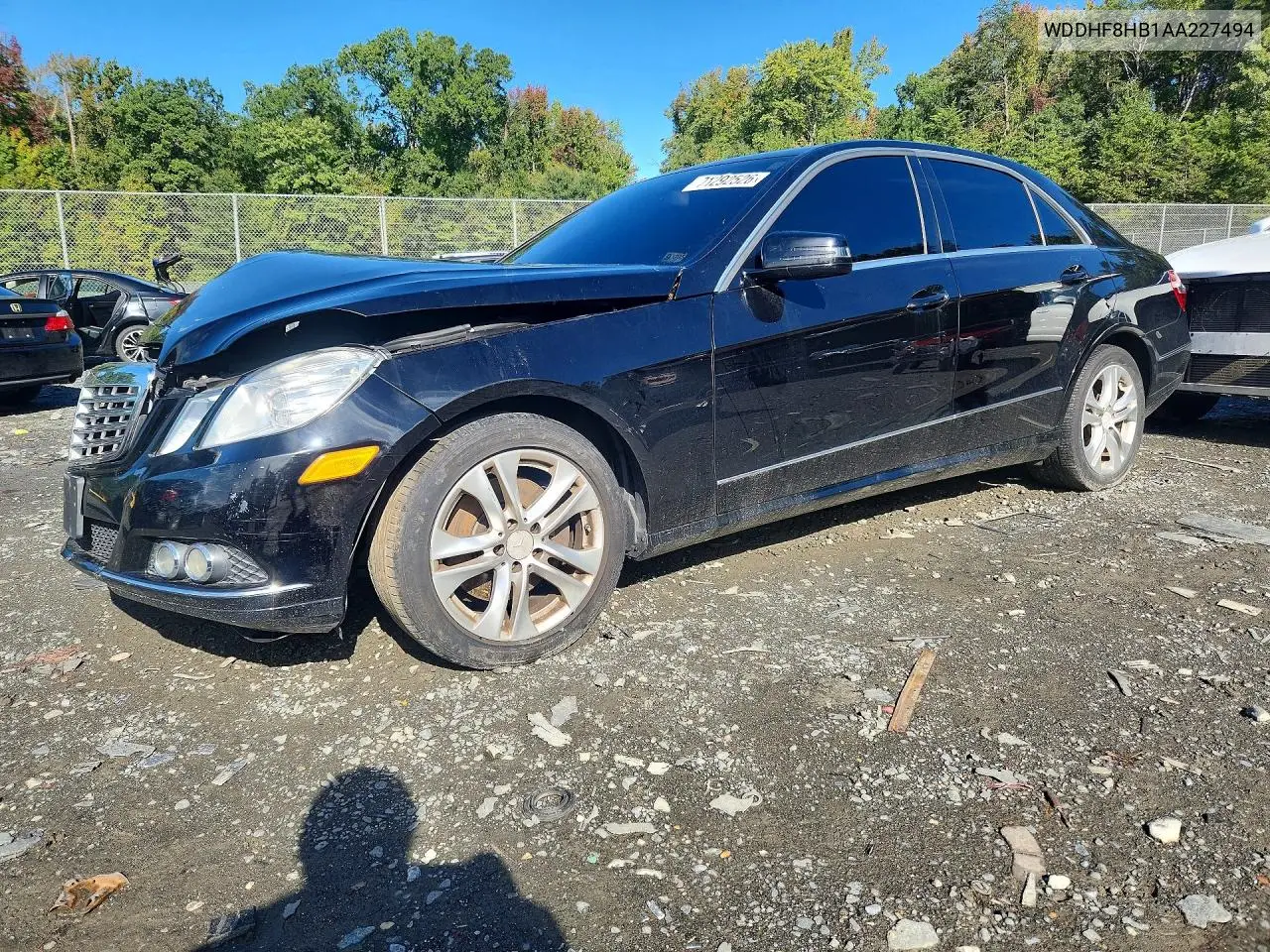 MERCEDES E-KLASSE 2010, VIN WDDHF8HB1AA227494