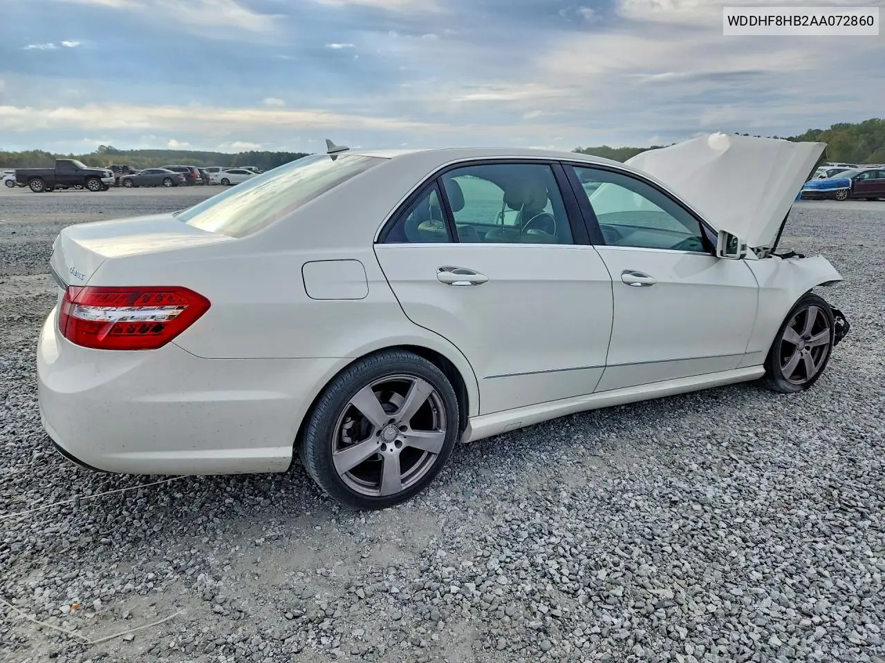 2010 MERCEDES E-KLASSE VIN WDDHF8HB2AA072860 — фото 3