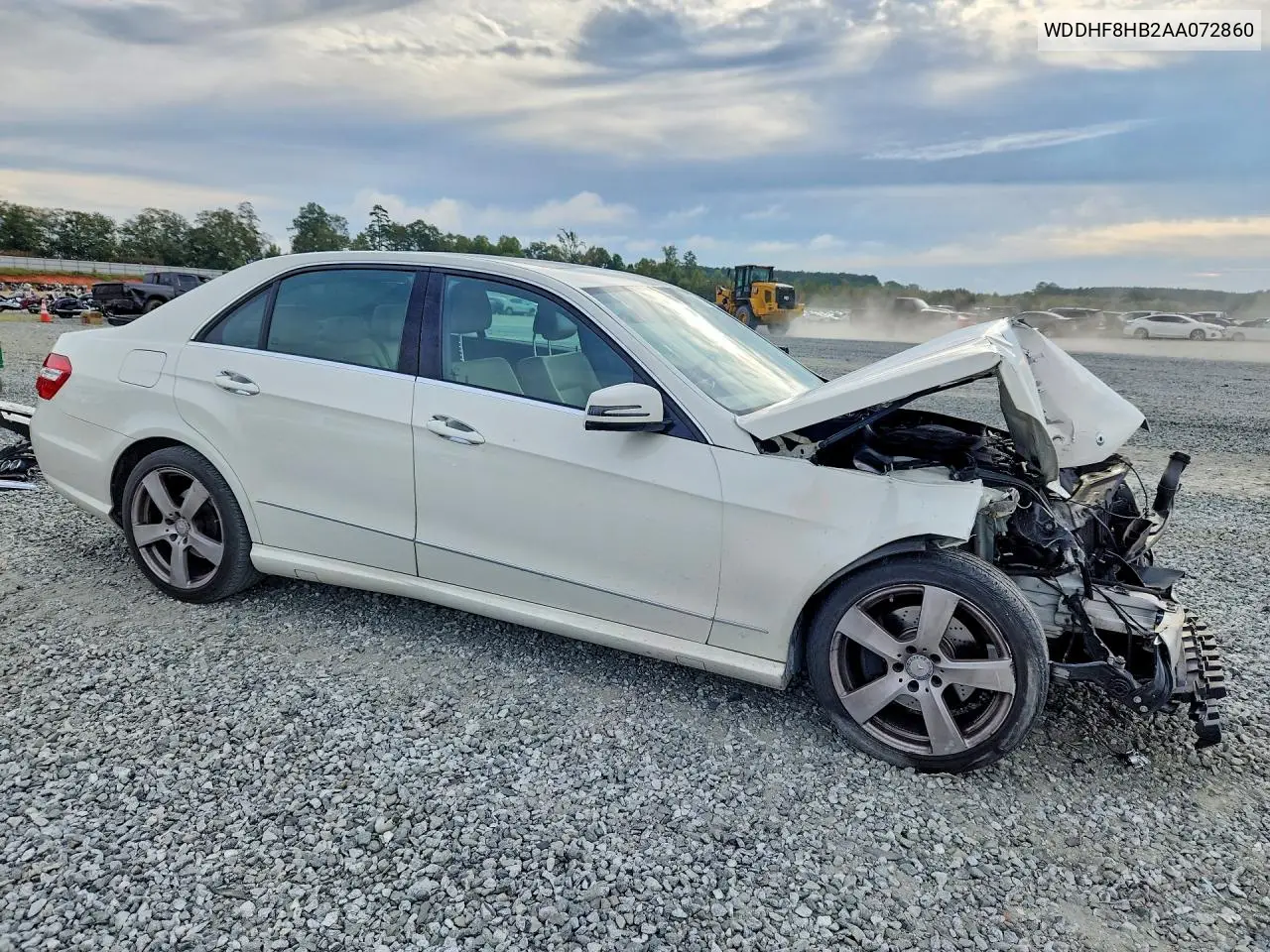 2010 MERCEDES E-KLASSE VIN WDDHF8HB2AA072860 — фото 4