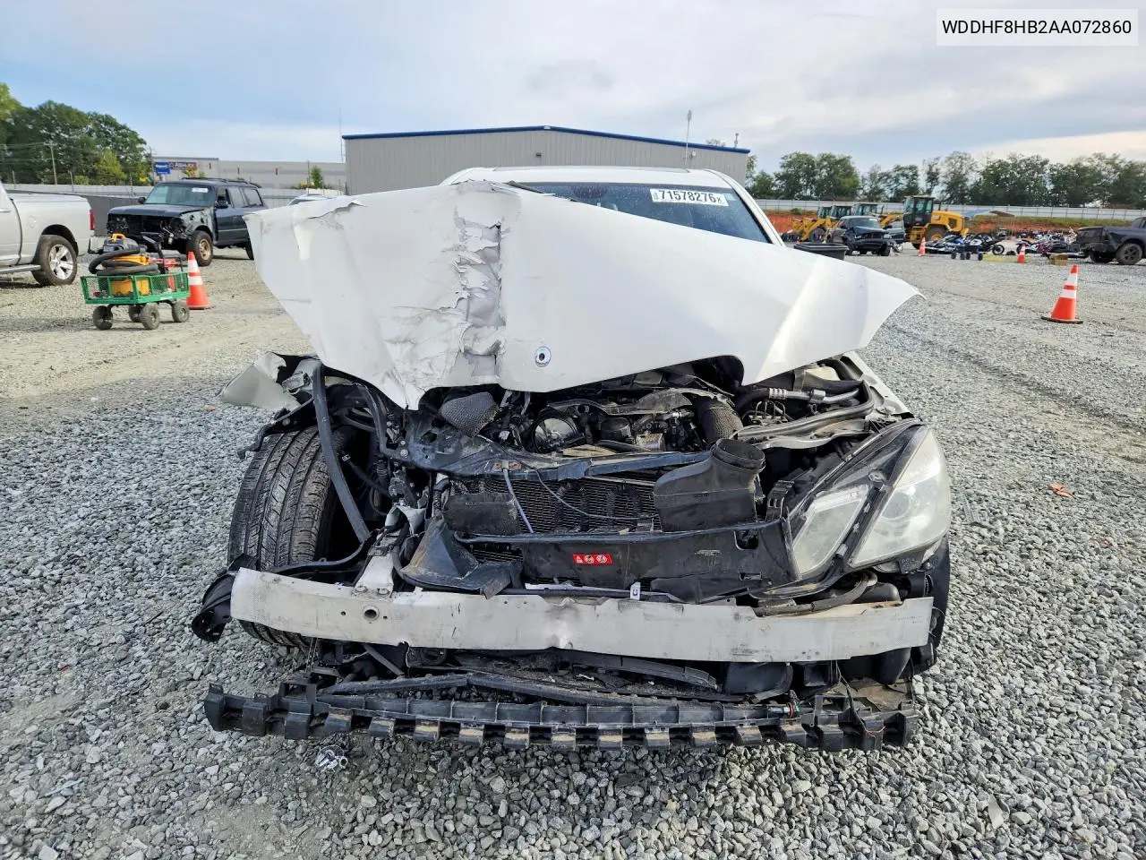 2010 MERCEDES E-KLASSE VIN WDDHF8HB2AA072860 — фото 5