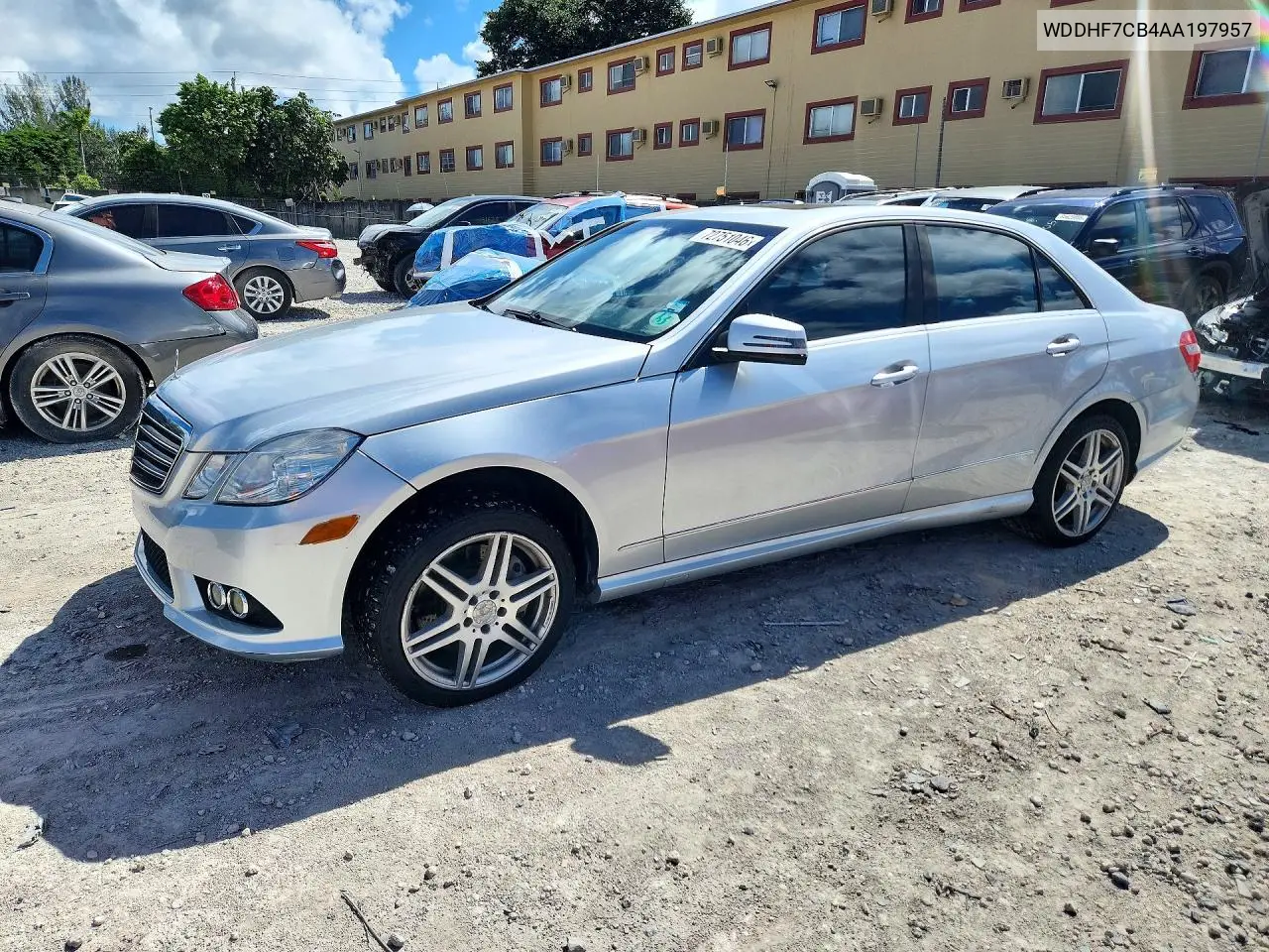 MERCEDES E-KLASSE 2010, VIN WDDHF7CB4AA197957