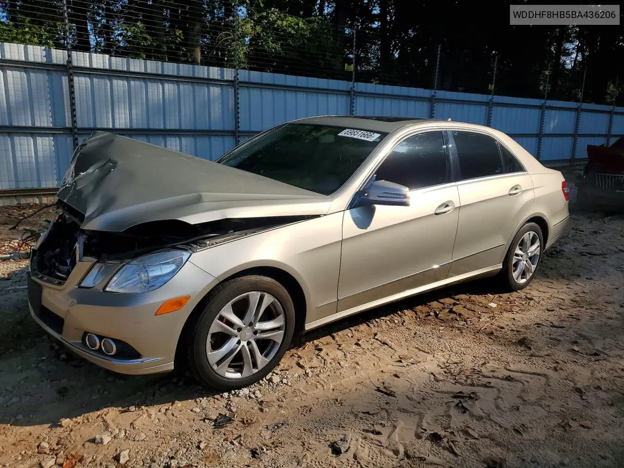 MERCEDES E-KLASSE 2011, VIN WDDHF8HB5BA436206