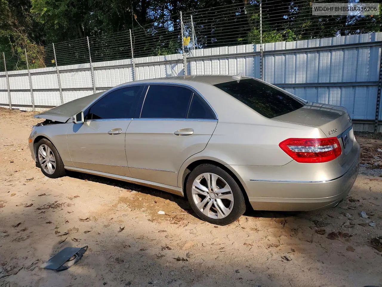 2011 MERCEDES E-KLASSE VIN WDDHF8HB5BA436206 — фото 2