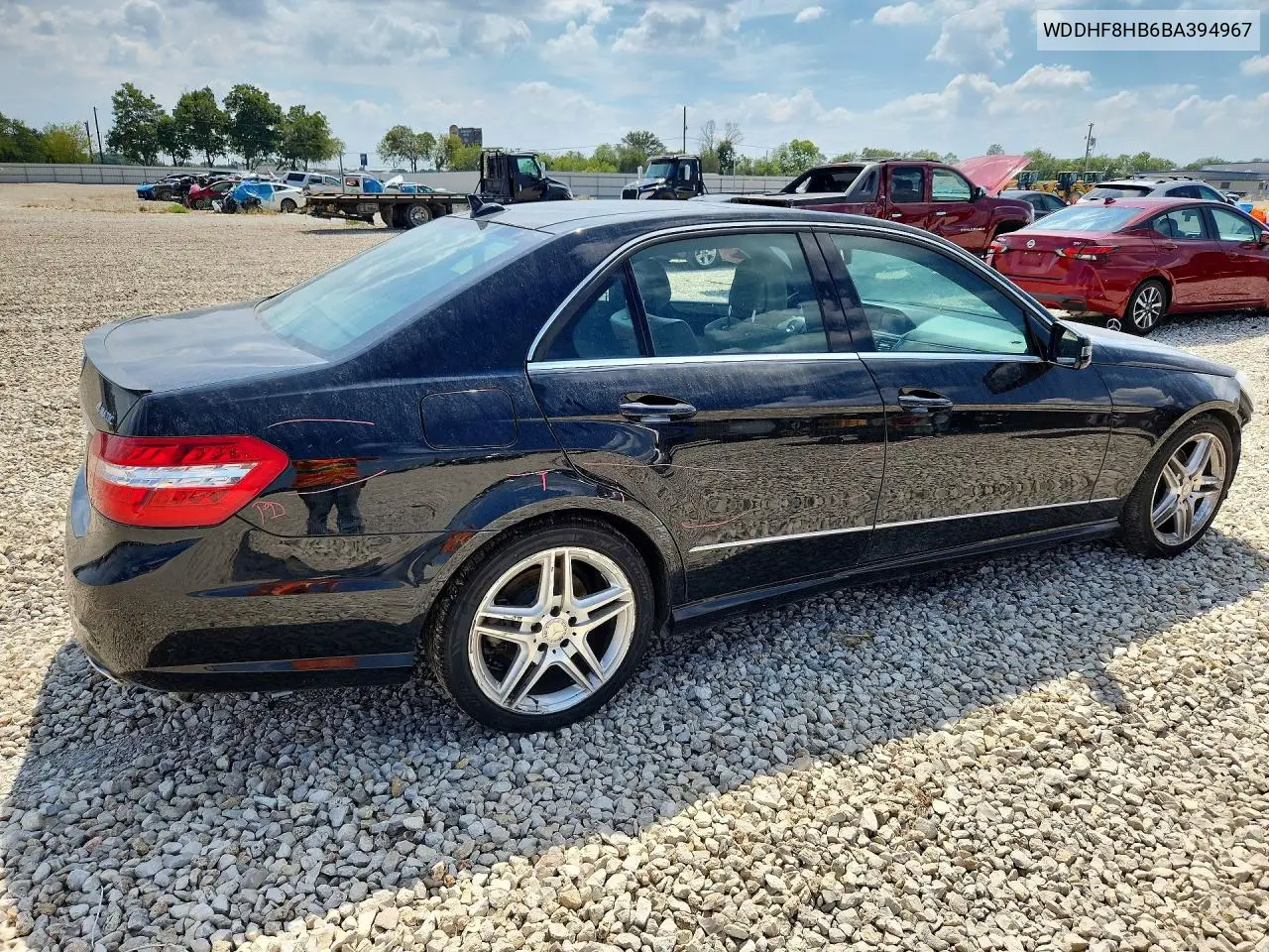 2011 MERCEDES E-KLASSE VIN WDDHF8HB6BA394967 — фото 3