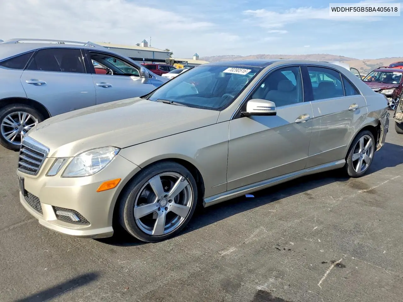 MERCEDES E-KLASSE 2011, VIN WDDHF5GB5BA405618