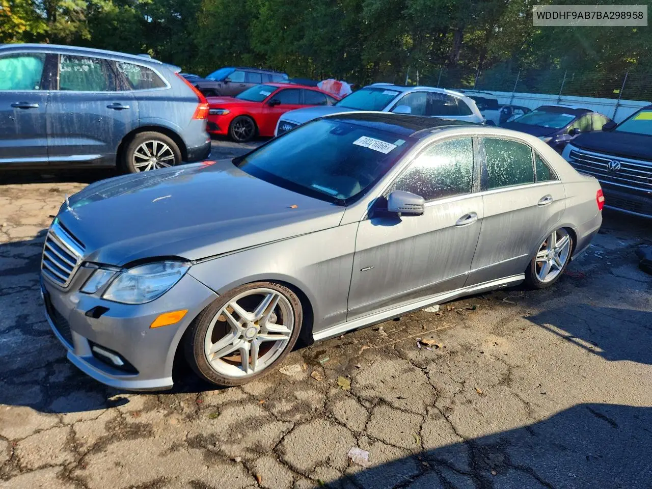 MERCEDES E-KLASSE 2011, VIN WDDHF9AB7BA298958