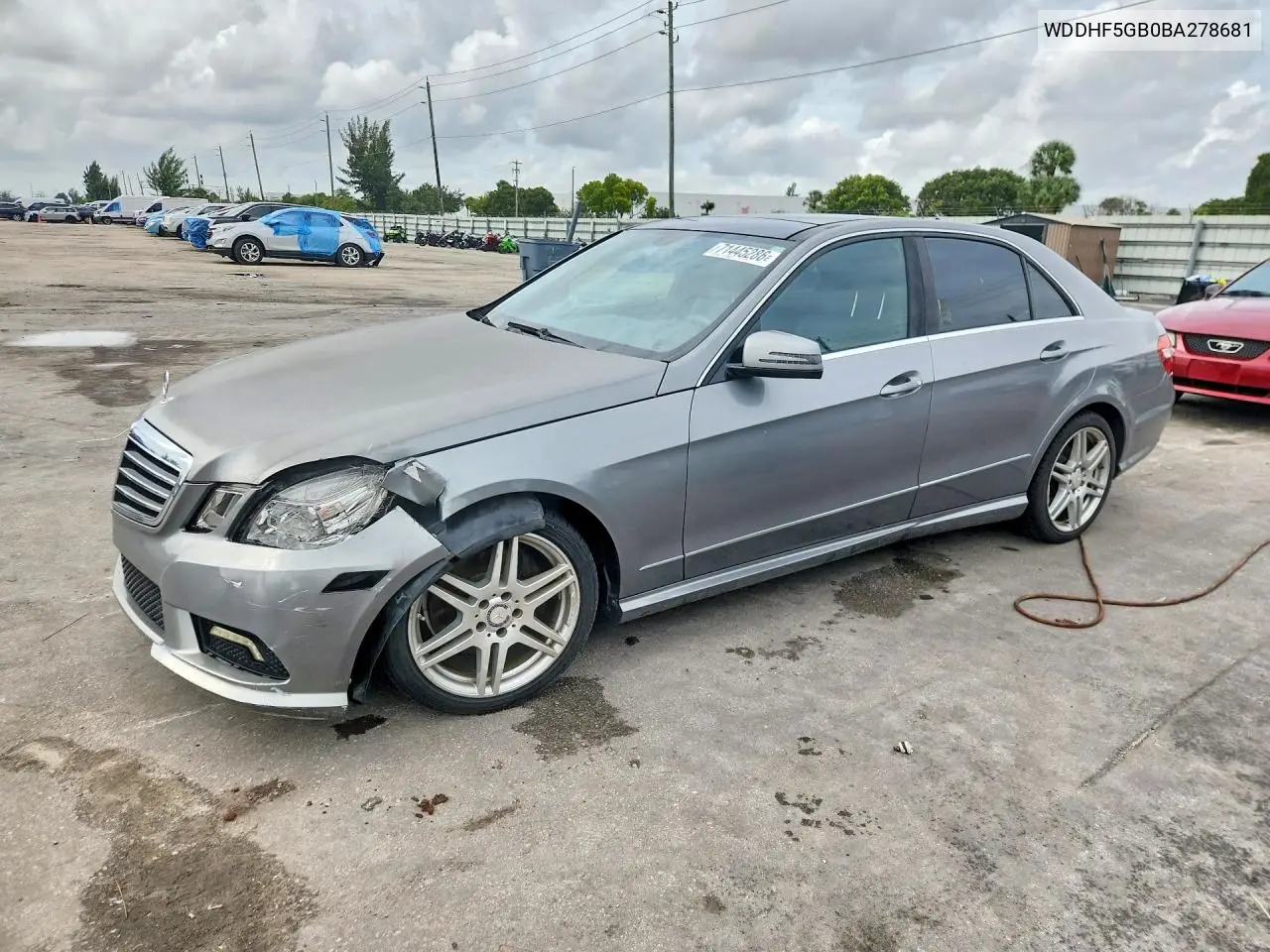 MERCEDES E-KLASSE 2011, VIN WDDHF5GB0BA278681