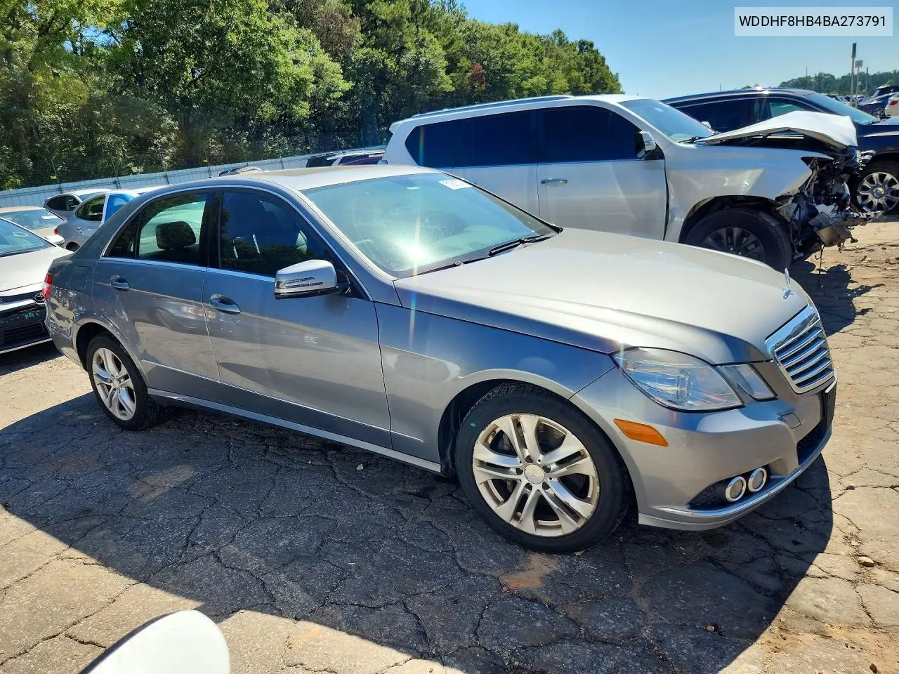 2011 MERCEDES E-KLASSE VIN WDDHF8HB4BA273791 — фото 4