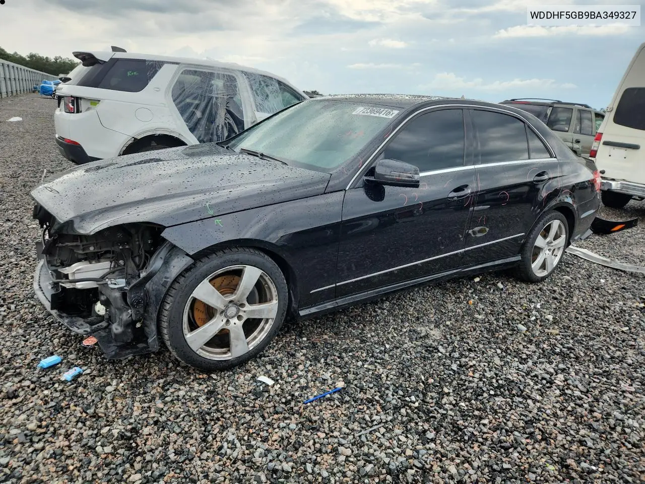 MERCEDES E-KLASSE 2011, VIN WDDHF5GB9BA349327