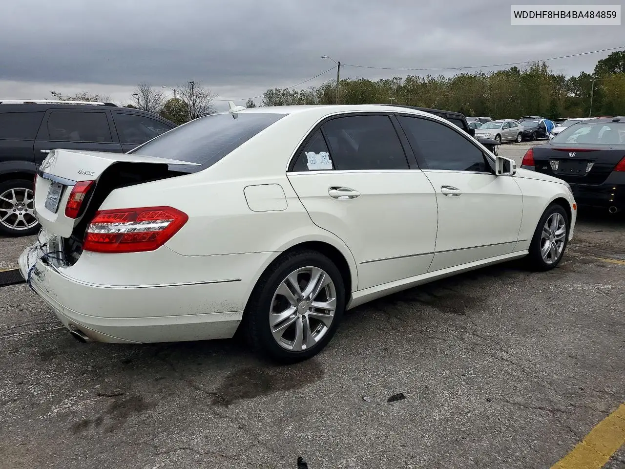 2011 MERCEDES E-KLASSE VIN WDDHF8HB4BA484859 — фото 3