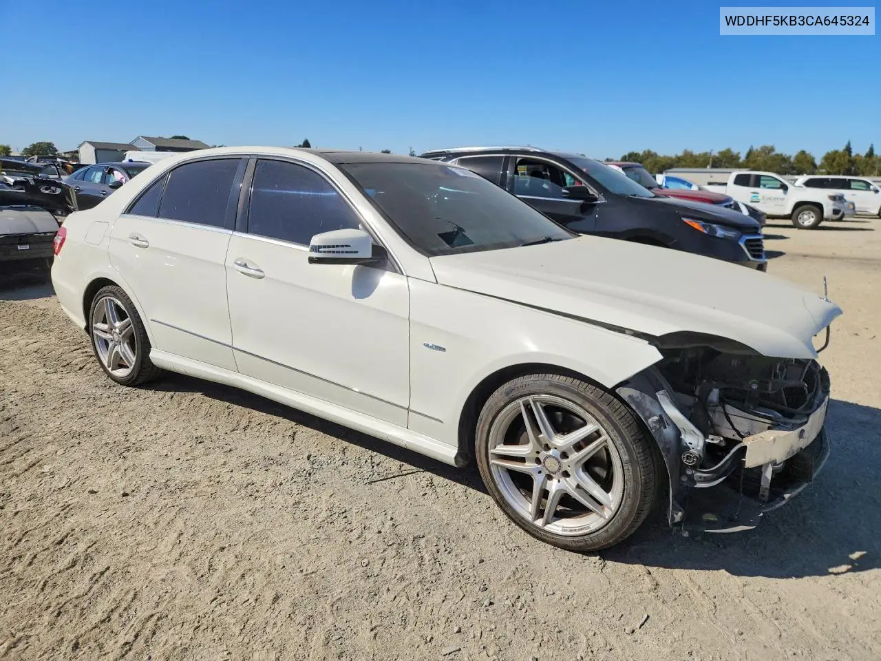 2012 MERCEDES E-KLASSE VIN WDDHF5KB3CA645324 — фото 4