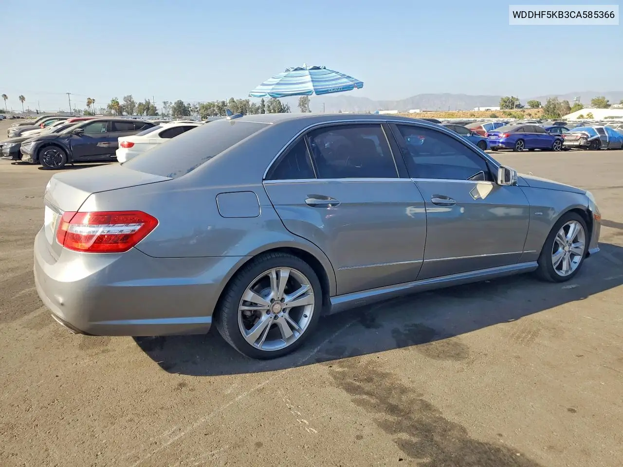 2012 MERCEDES E-KLASSE VIN WDDHF5KB3CA585366 — фото 3