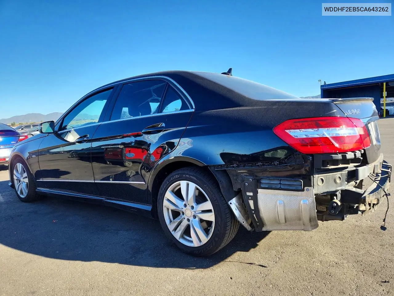 2012 MERCEDES E-KLASSE VIN WDDHF2EB5CA643262 — фото 2