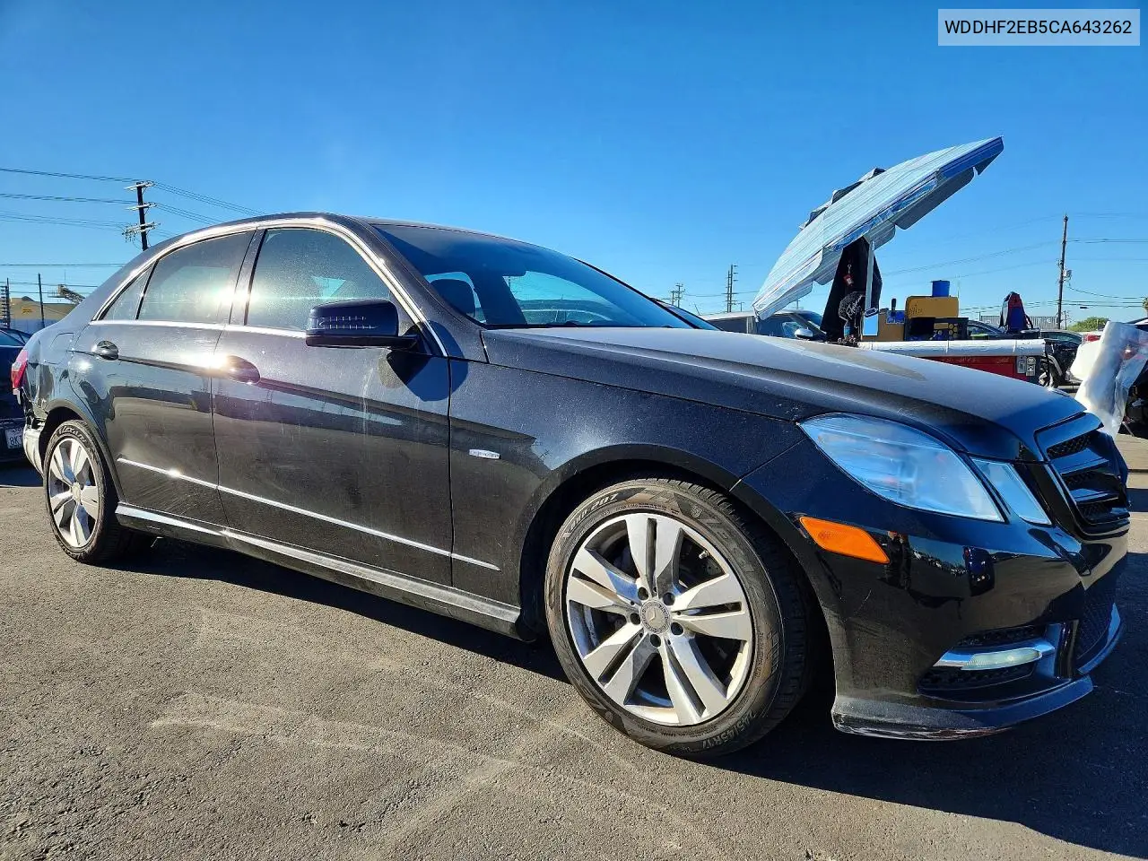 2012 MERCEDES E-KLASSE VIN WDDHF2EB5CA643262 — фото 4