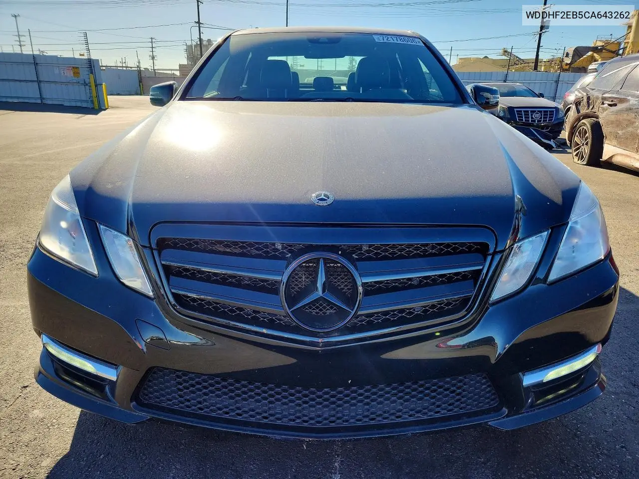 2012 MERCEDES E-KLASSE VIN WDDHF2EB5CA643262 — фото 5