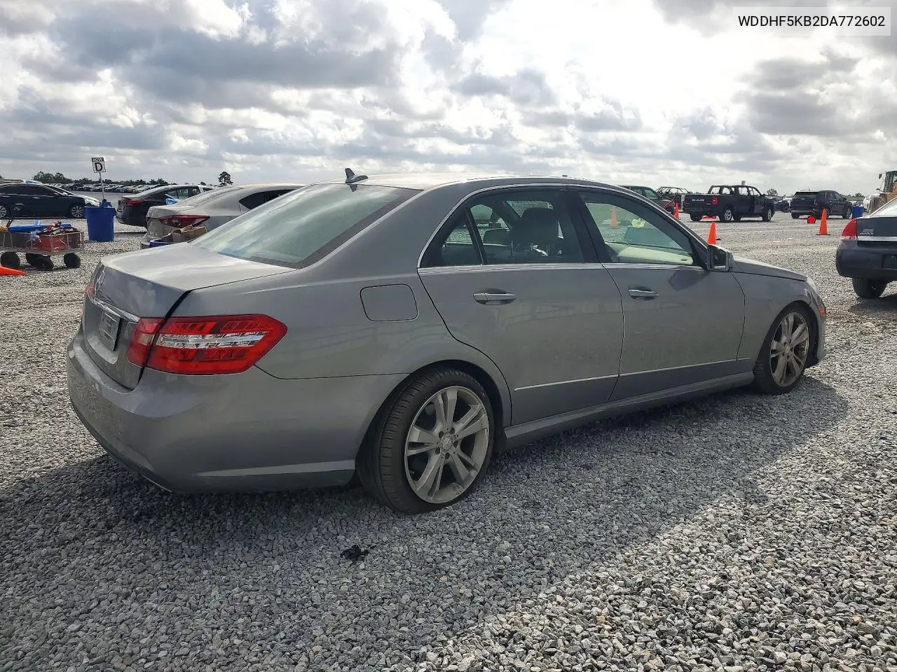 2013 MERCEDES E-KLASSE VIN WDDHF5KB2DA772602 — фото 3
