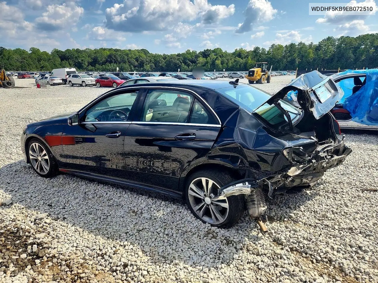 2014 MERCEDES E-KLASSE VIN WDDHF5KB9EB072510 — фото 2