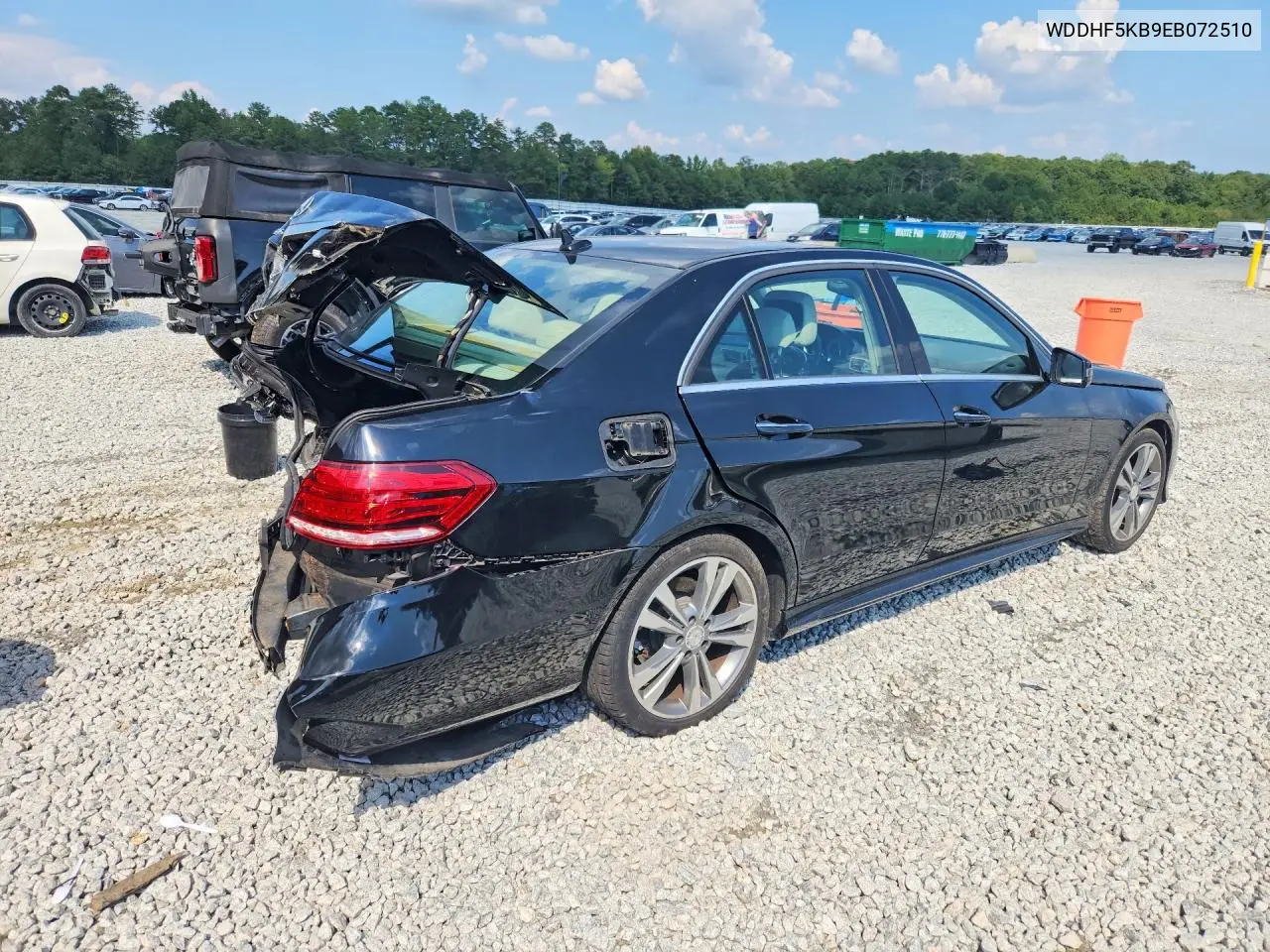 2014 MERCEDES E-KLASSE VIN WDDHF5KB9EB072510 — фото 3