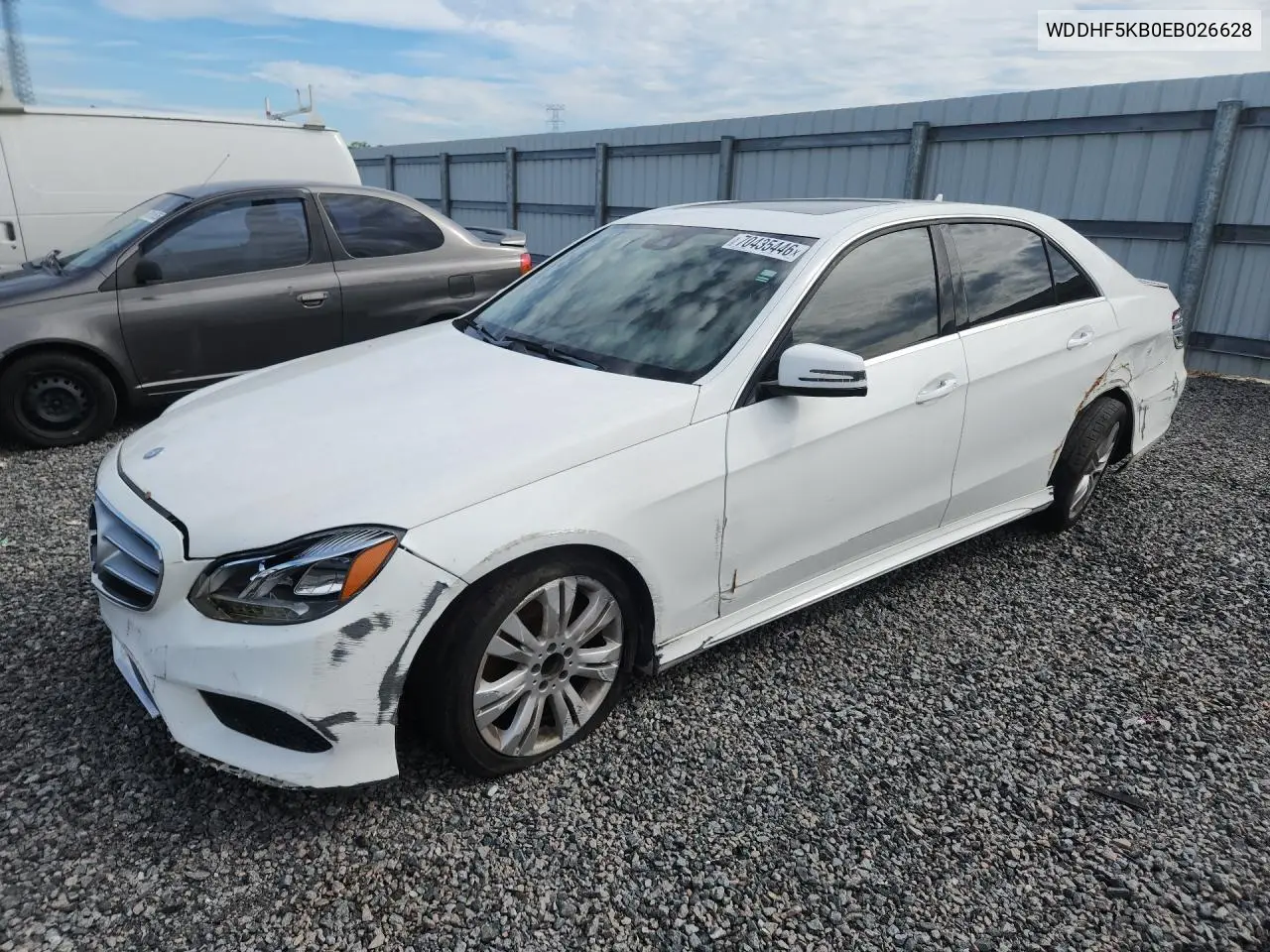 MERCEDES E-KLASSE 2014, VIN WDDHF5KB0EB026628