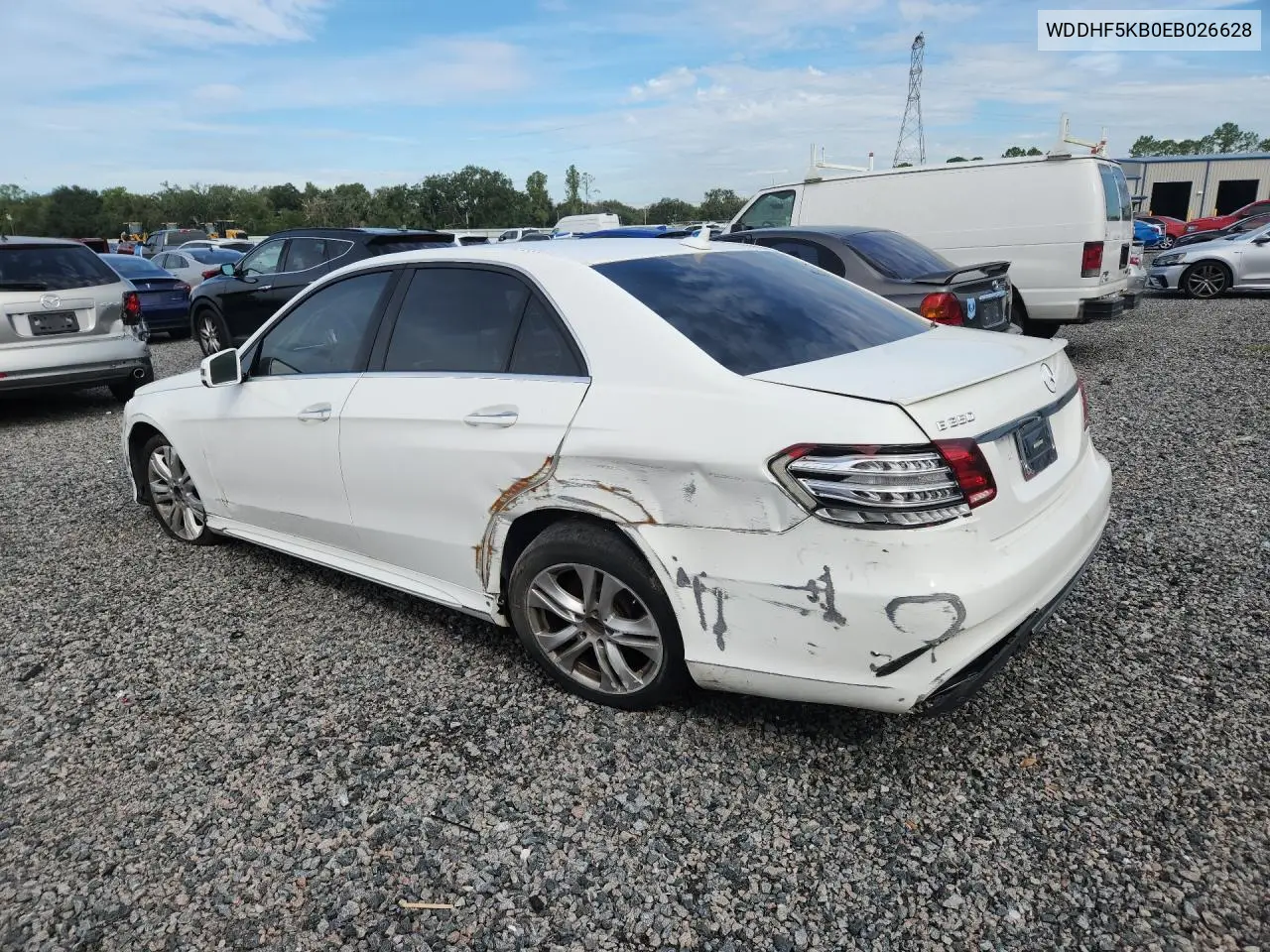 2014 MERCEDES E-KLASSE VIN WDDHF5KB0EB026628 — фото 2