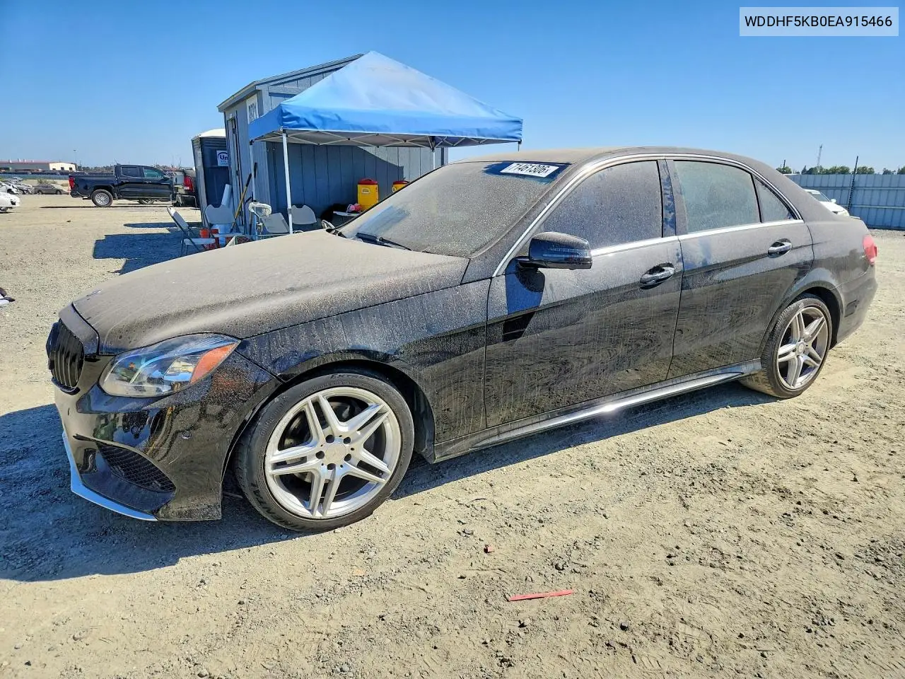 MERCEDES E-KLASSE 2014, VIN WDDHF5KB0EA915466