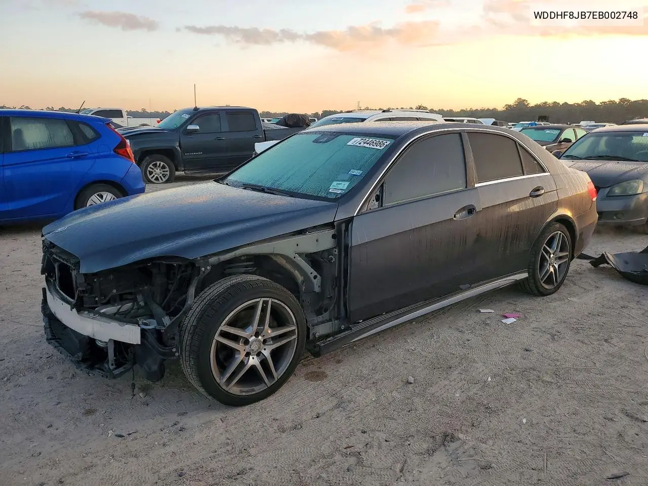 MERCEDES E-KLASSE 2014, VIN WDDHF8JB7EB002748
