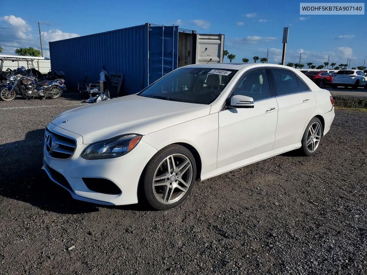 MERCEDES E-KLASSE 2014, VIN WDDHF5KB7EA907140