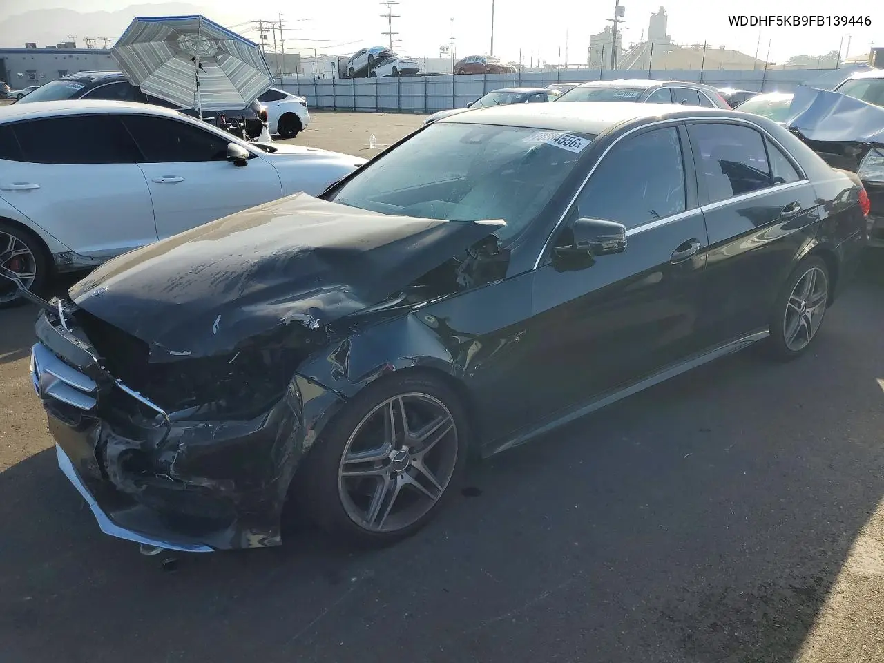 MERCEDES E-KLASSE 2015, VIN WDDHF5KB9FB139446