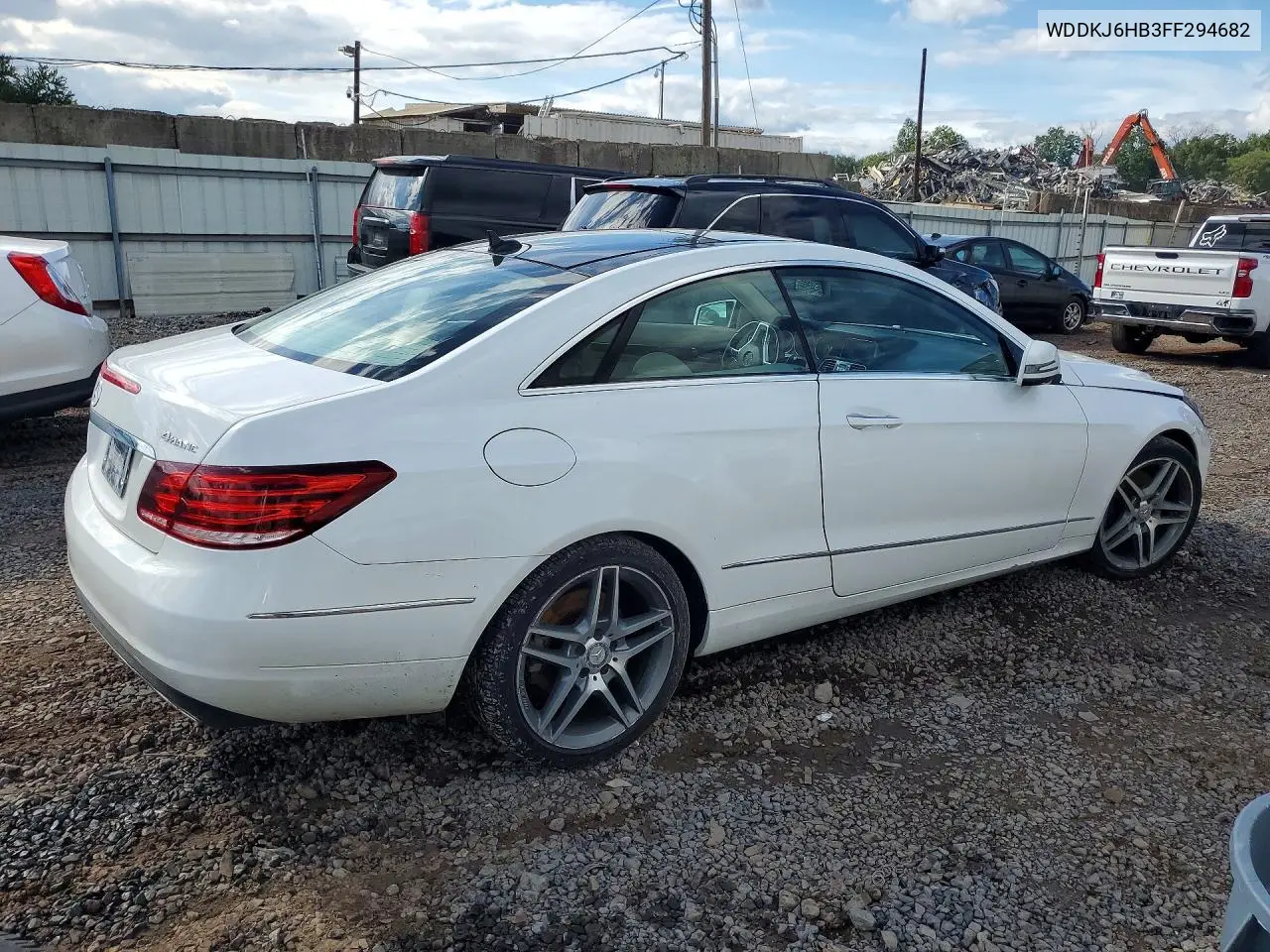 2015 MERCEDES E-KLASSE VIN WDDKJ6HB3FF294682 — фото 3