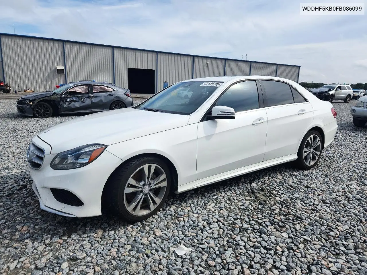MERCEDES E-KLASSE 2015, VIN WDDHF5KB0FB086099