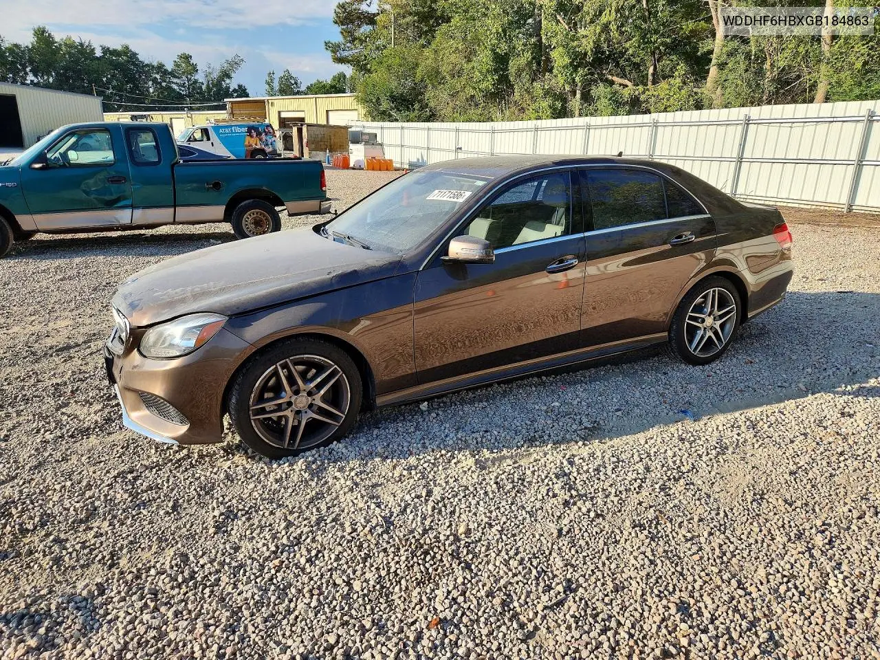 MERCEDES E-KLASSE 2016, VIN WDDHF6HBXGB184863