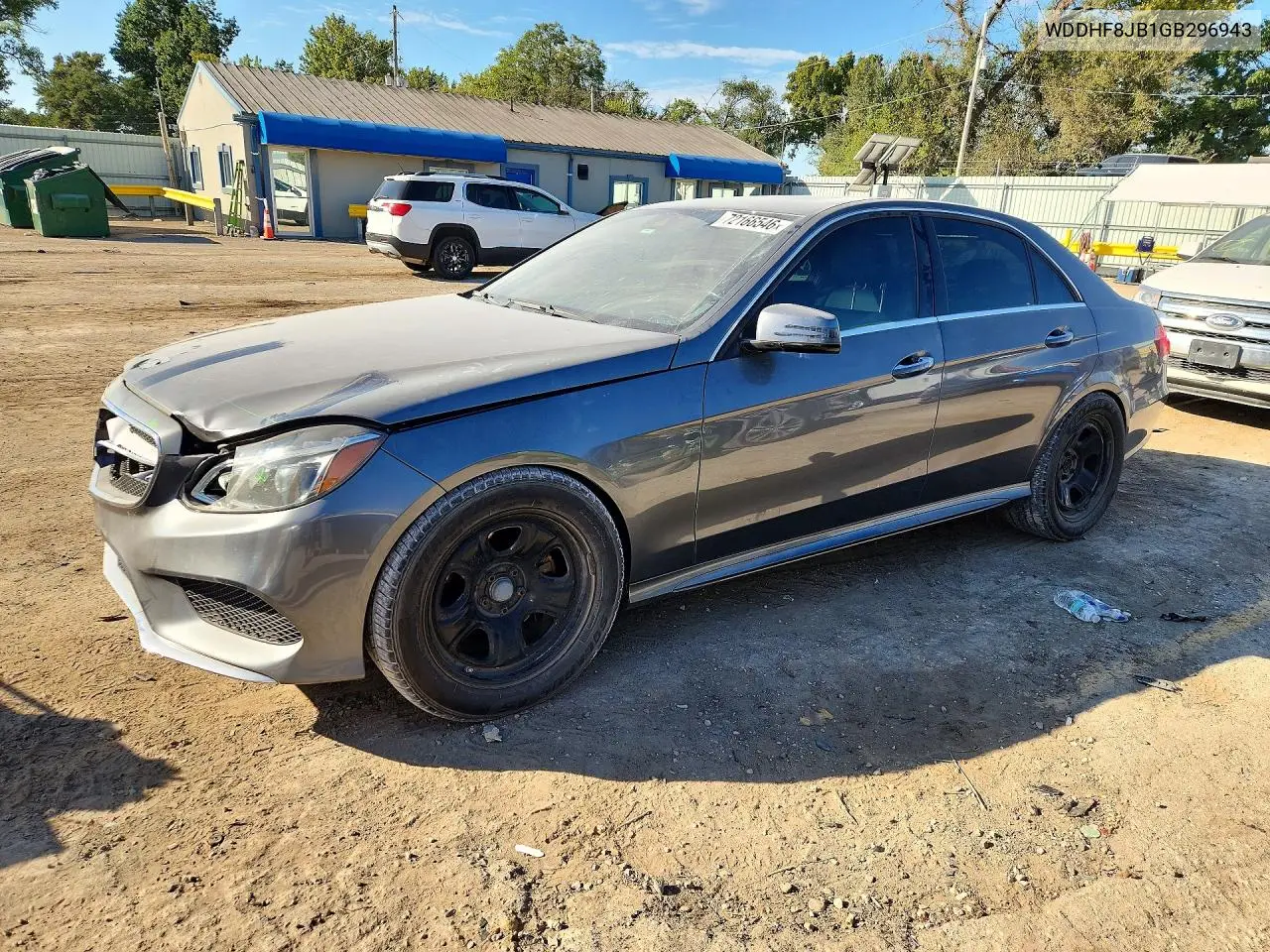 MERCEDES E-KLASSE 2016, VIN WDDHF8JB1GB296943