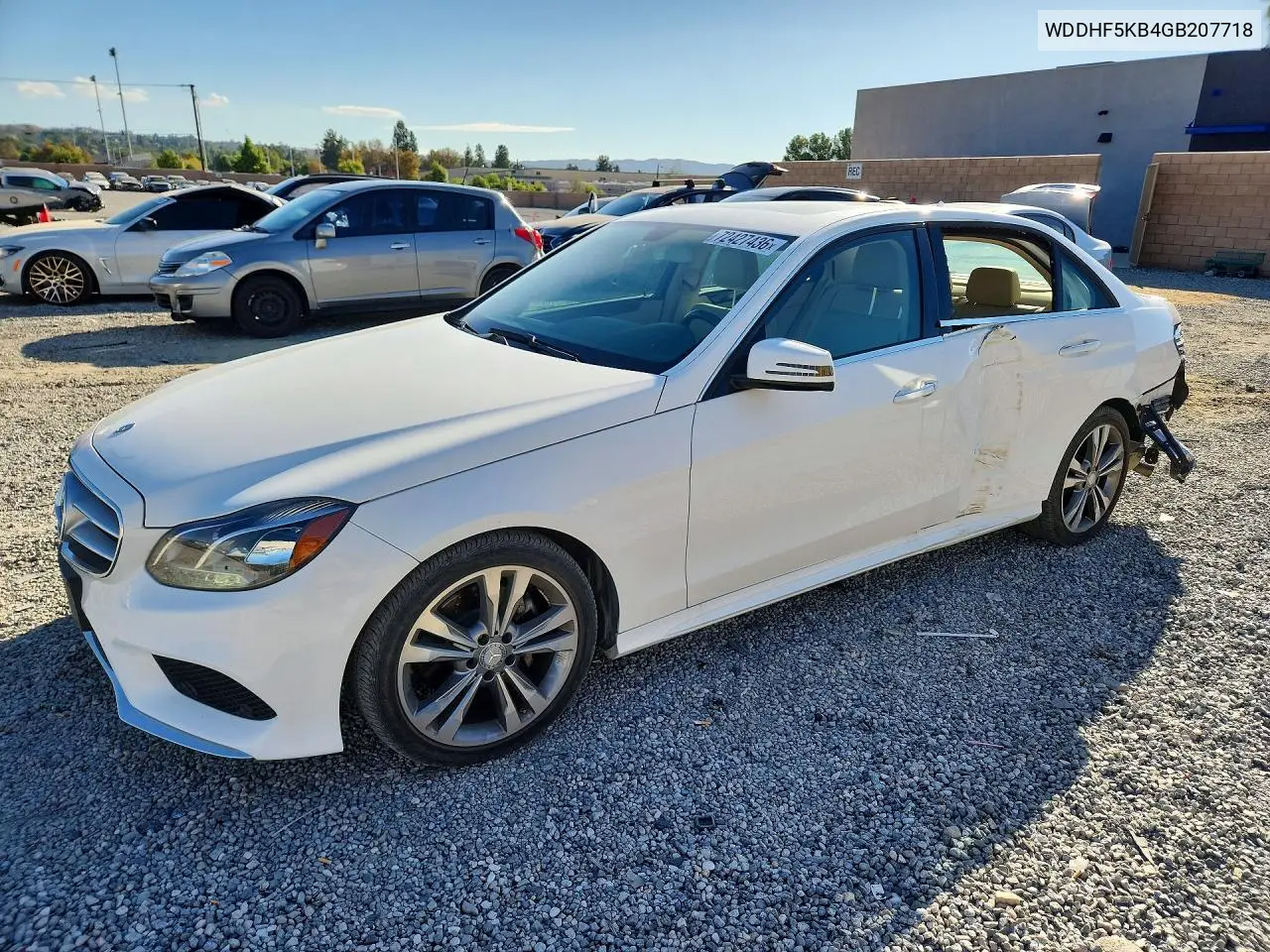 MERCEDES E-KLASSE 2016, VIN WDDHF5KB4GB207718