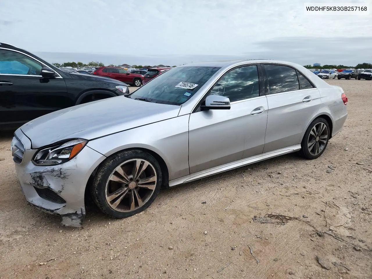 MERCEDES E-KLASSE 2016, VIN WDDHF5KB3GB257168