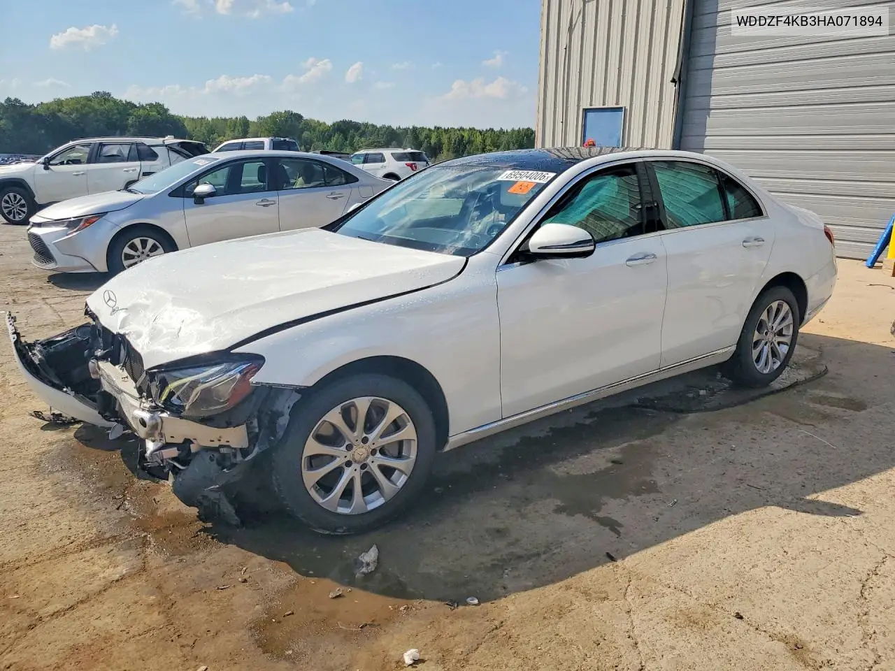 MERCEDES E-KLASSE 2017, VIN WDDZF4KB3HA071894