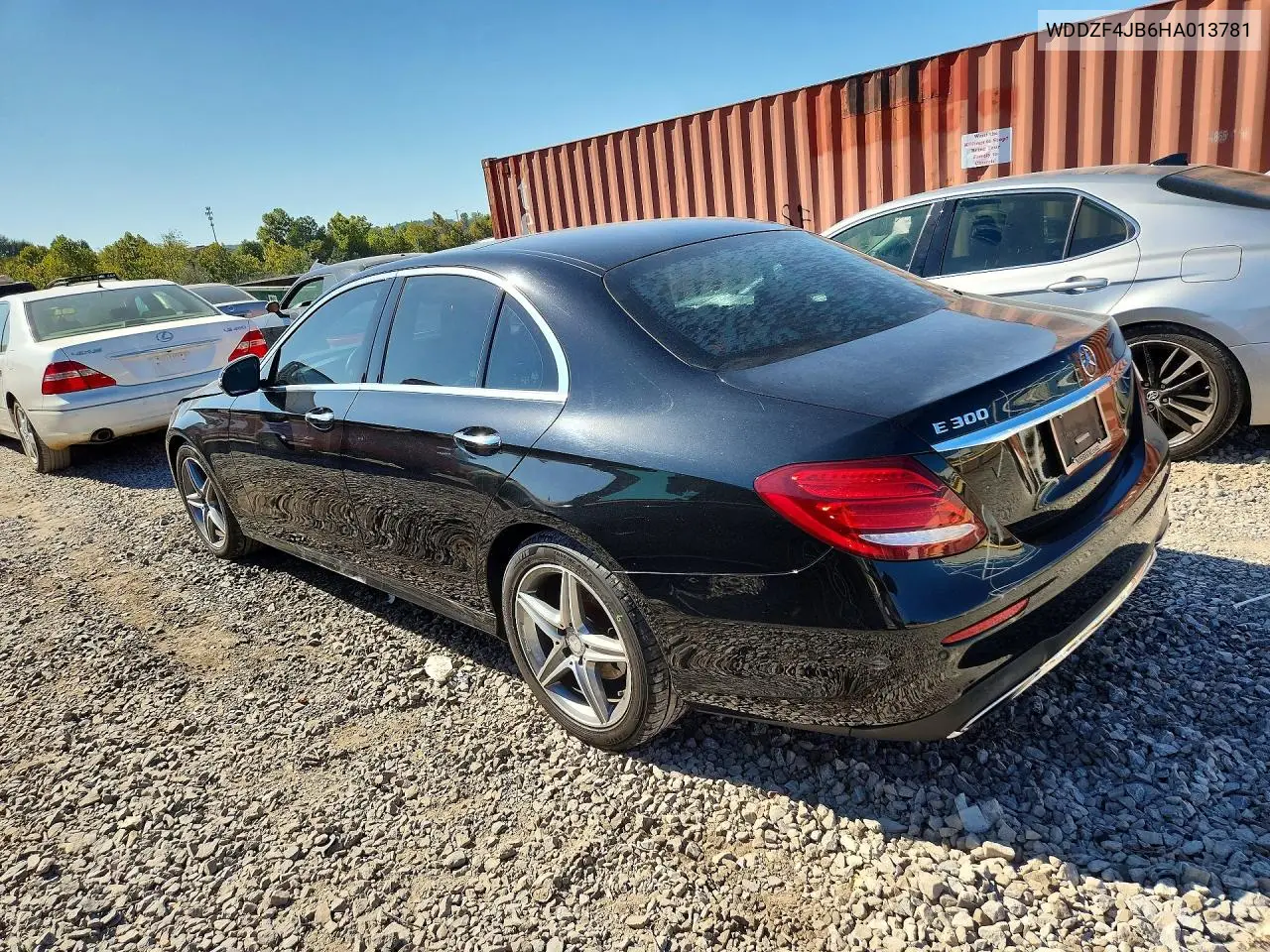 2017 MERCEDES E-KLASSE VIN WDDZF4JB6HA013781 — фото 2