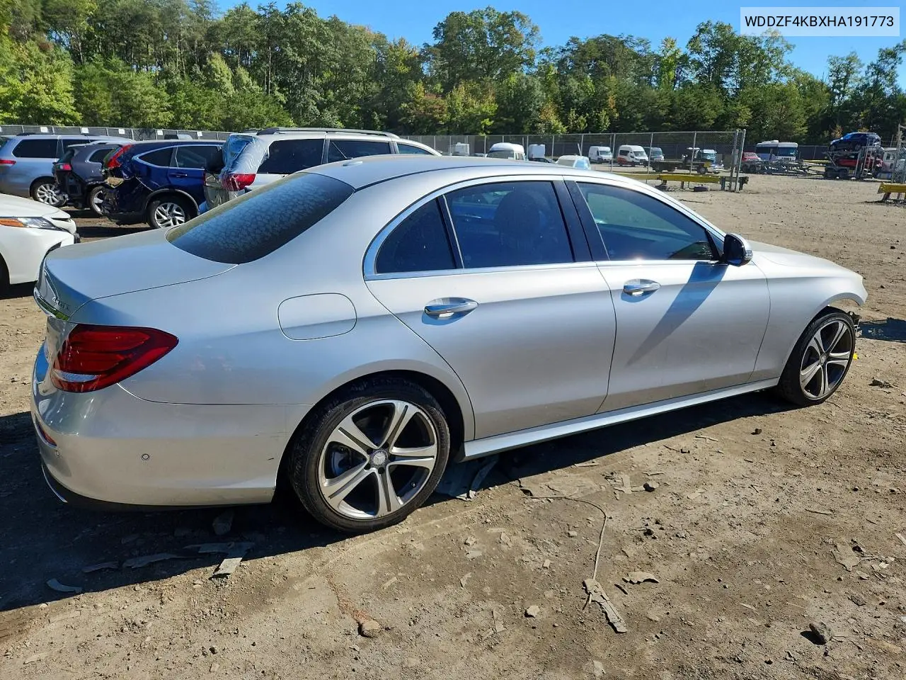 2017 MERCEDES E-KLASSE VIN WDDZF4KBXHA191773 — фото 3