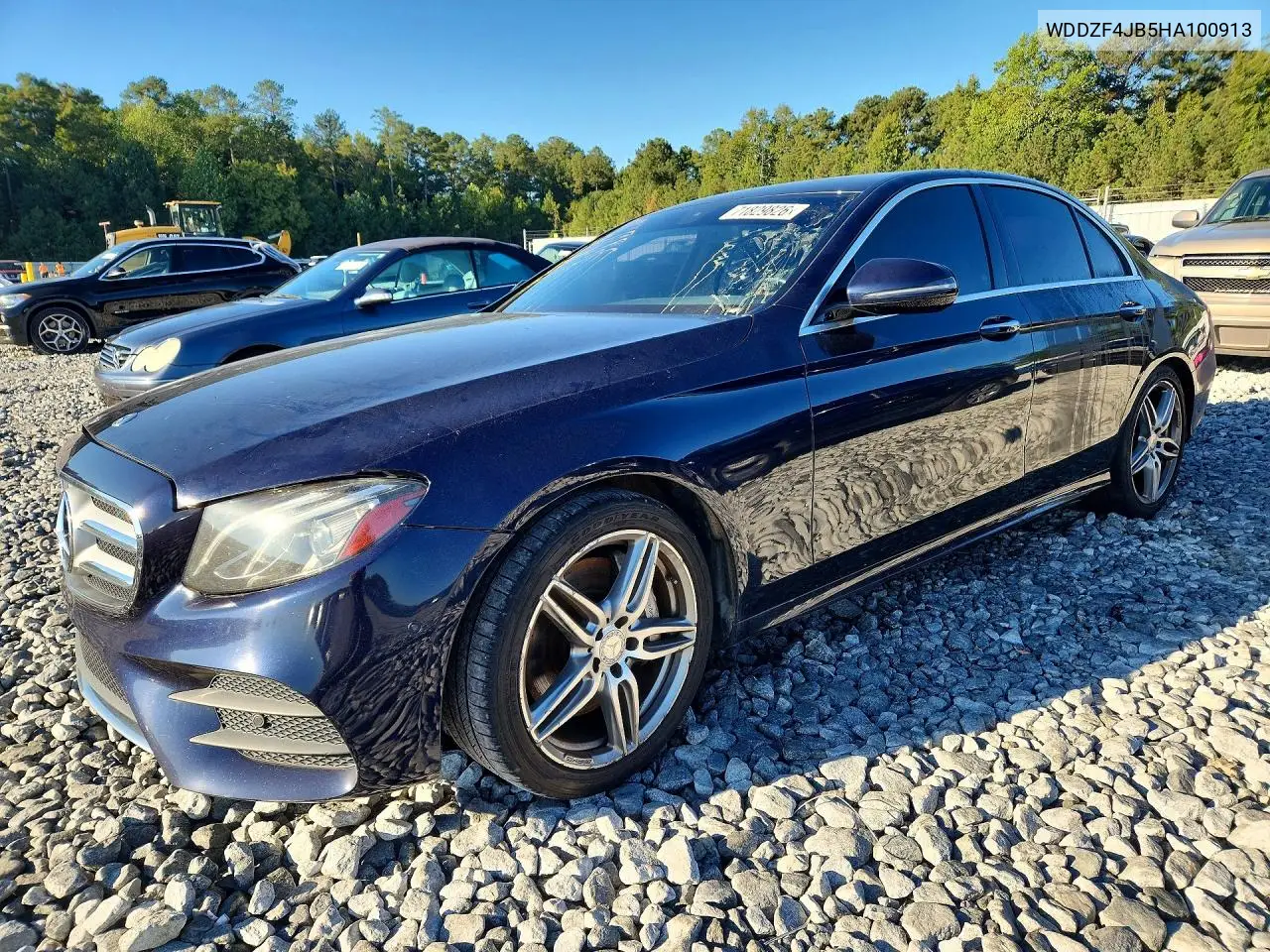 MERCEDES E-KLASSE 2017, VIN WDDZF4JB5HA100913