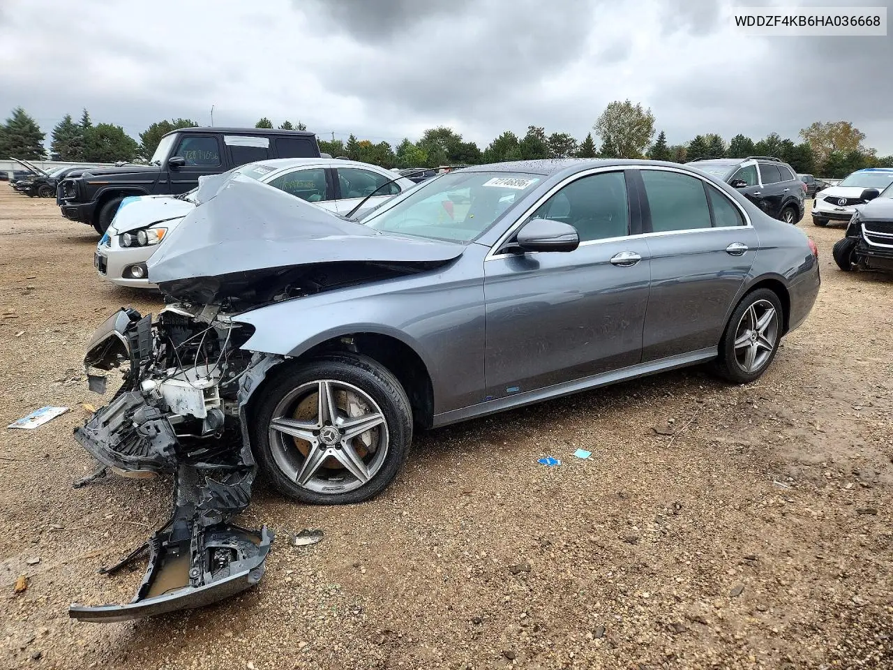 MERCEDES E-KLASSE 2017, VIN WDDZF4KB6HA036668