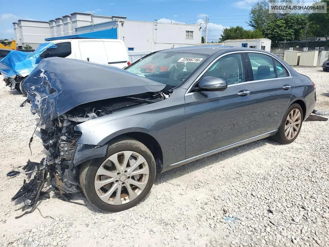 MERCEDES E-KLASSE 2017, VIN WDDZF4JB3HA096408