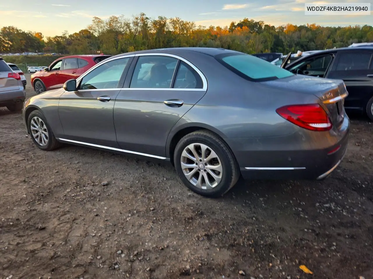 2017 MERCEDES E-KLASSE VIN WDDZF4KB2HA219940 — фото 2