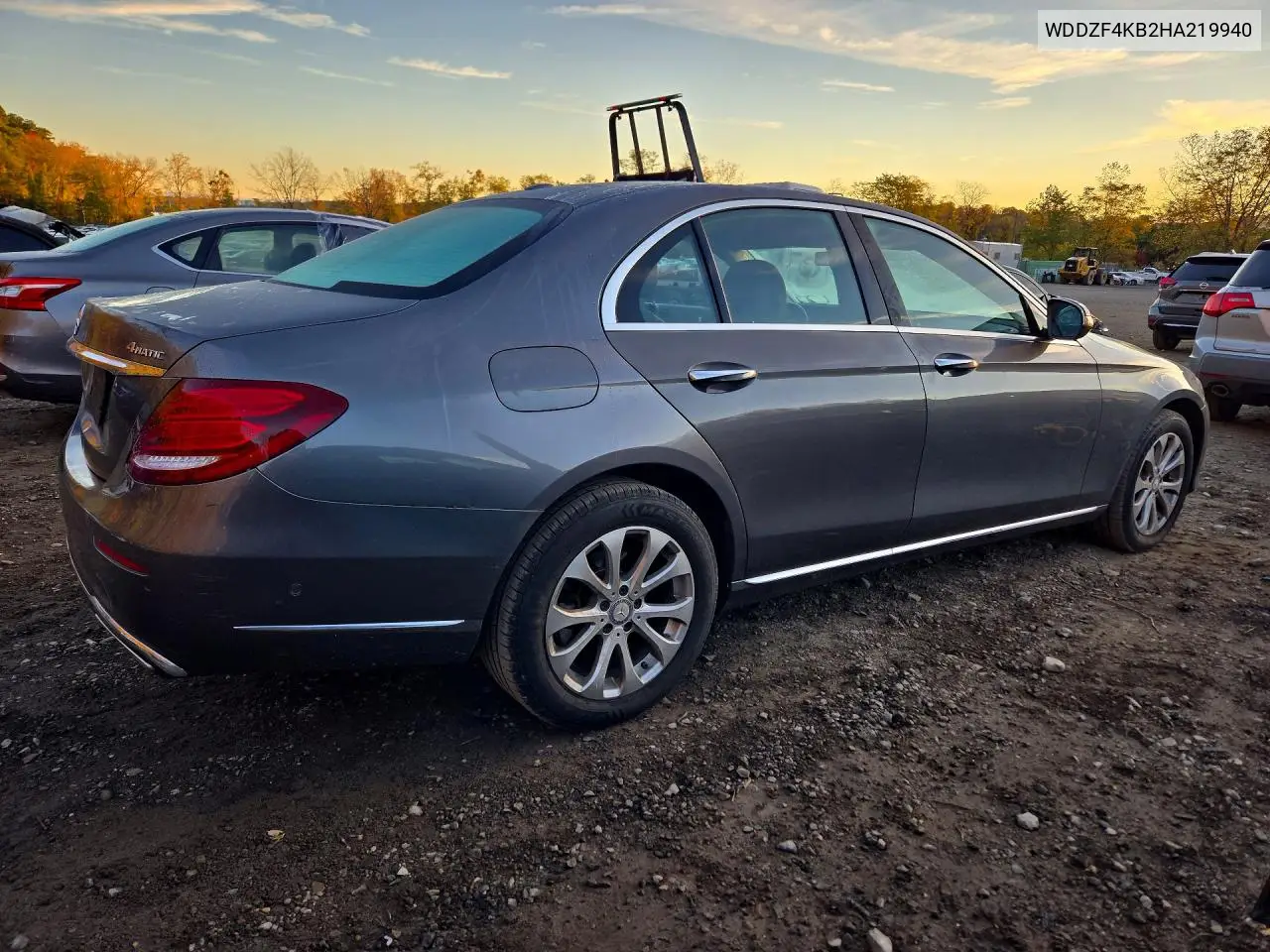 2017 MERCEDES E-KLASSE VIN WDDZF4KB2HA219940 — фото 3