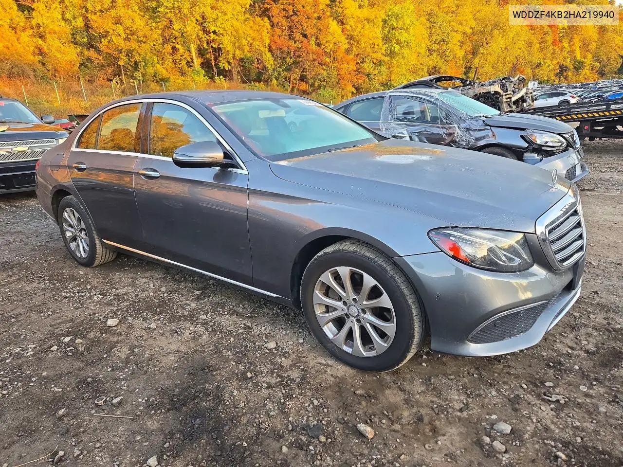 2017 MERCEDES E-KLASSE VIN WDDZF4KB2HA219940 — фото 4