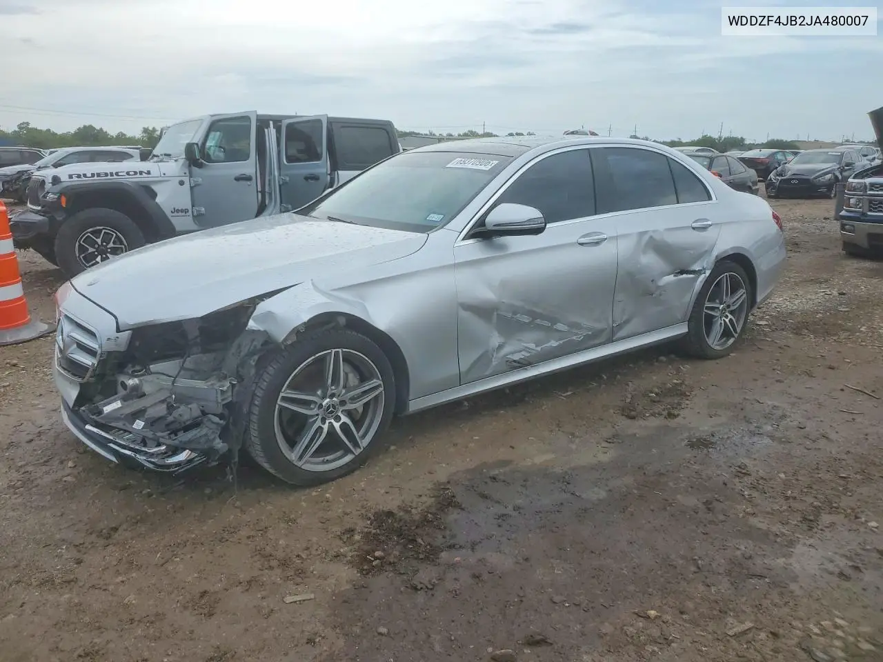 MERCEDES E-KLASSE 2018, VIN WDDZF4JB2JA480007
