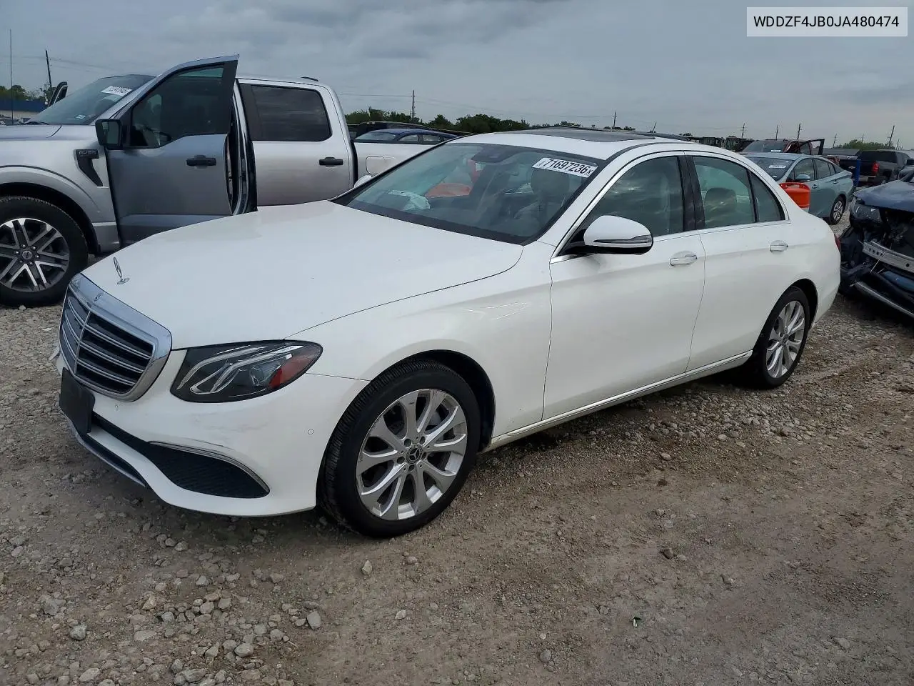 MERCEDES E-KLASSE 2018, VIN WDDZF4JB0JA480474