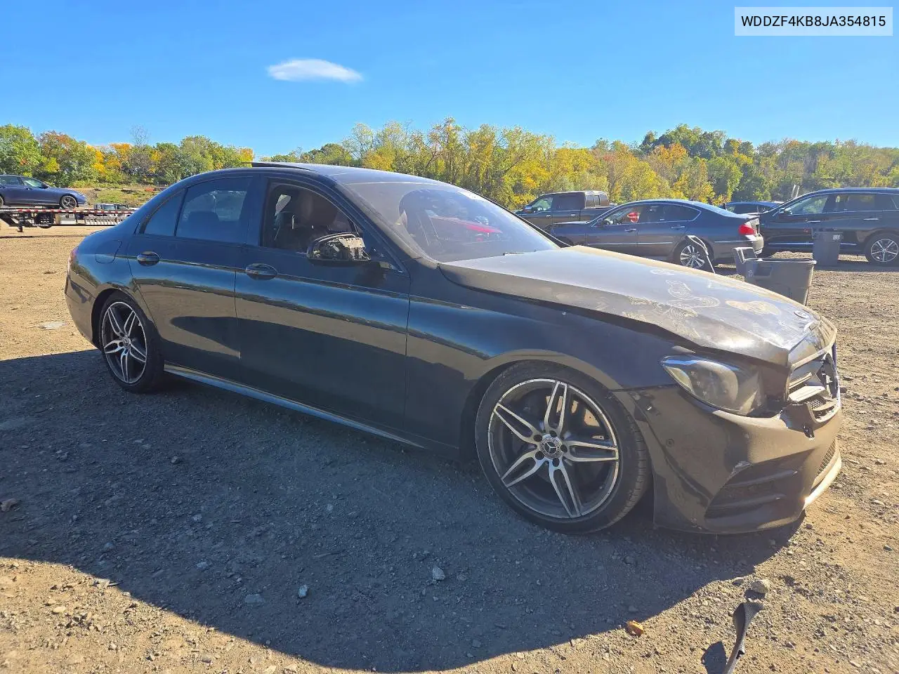 2018 MERCEDES E-KLASSE VIN WDDZF4KB8JA354815 — фото 4